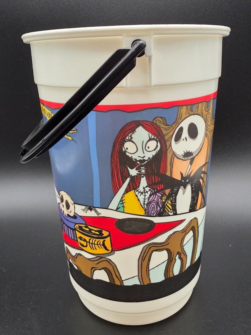 DISNEY jack sally oogie 2003 POPCORN BUCKET Nightmare Before Christmas vintage